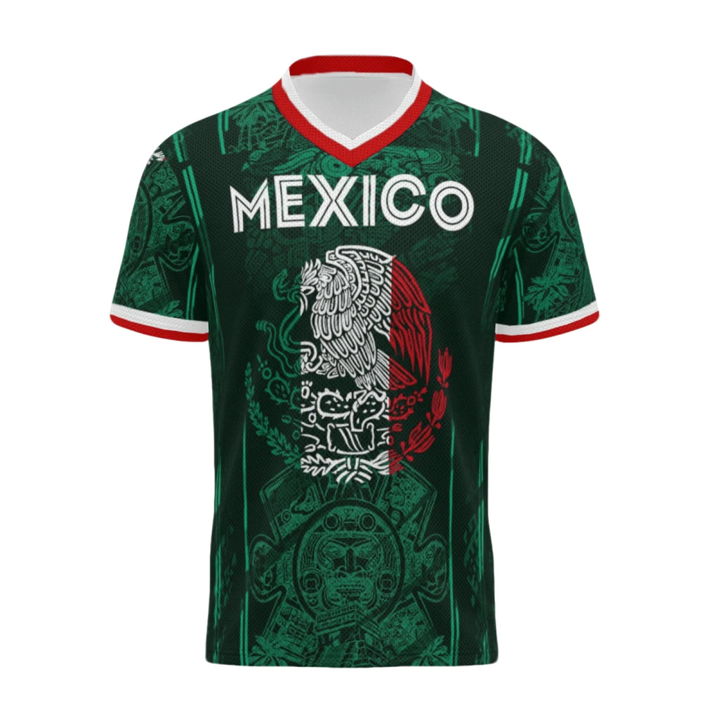 2026 Mexico Eagle Aztec Graphic  Retro Jersey