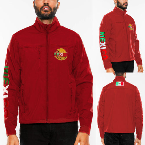 Mexico Embroidered Soft Shell Jacket