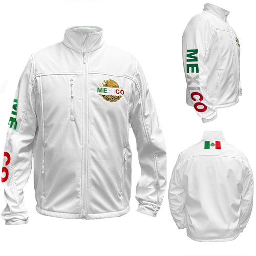 Mexico Embroidered Soft Shell Jacket