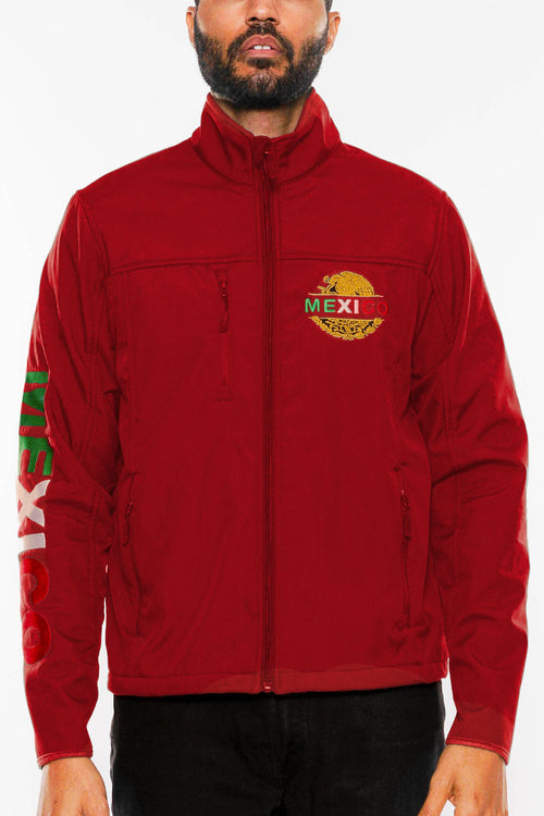 Mexico Embroidered Soft Shell Jacket