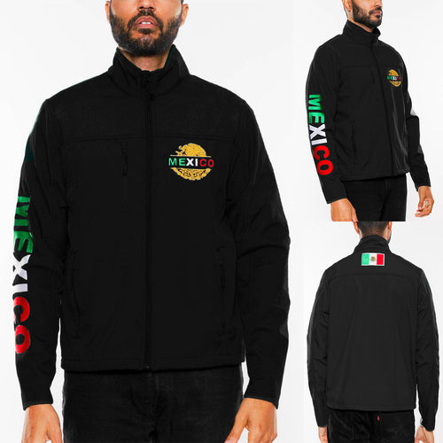 Mexico Embroidered Soft Shell Jacket